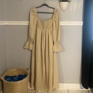 WeWoreWhat on/off shoulder smocked dress